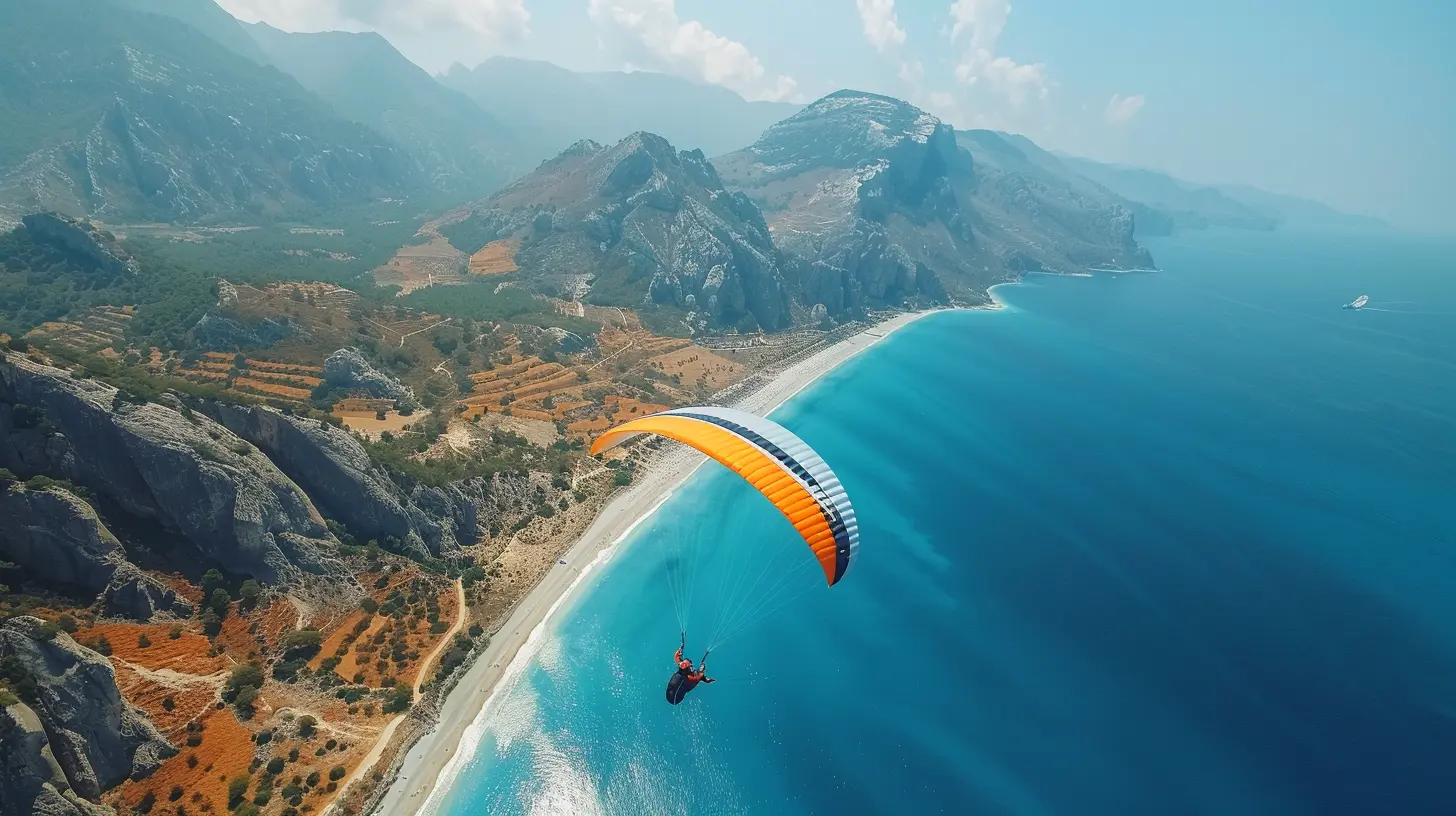 Paragliding Paradise: Soaring Over Stunning Landscapes