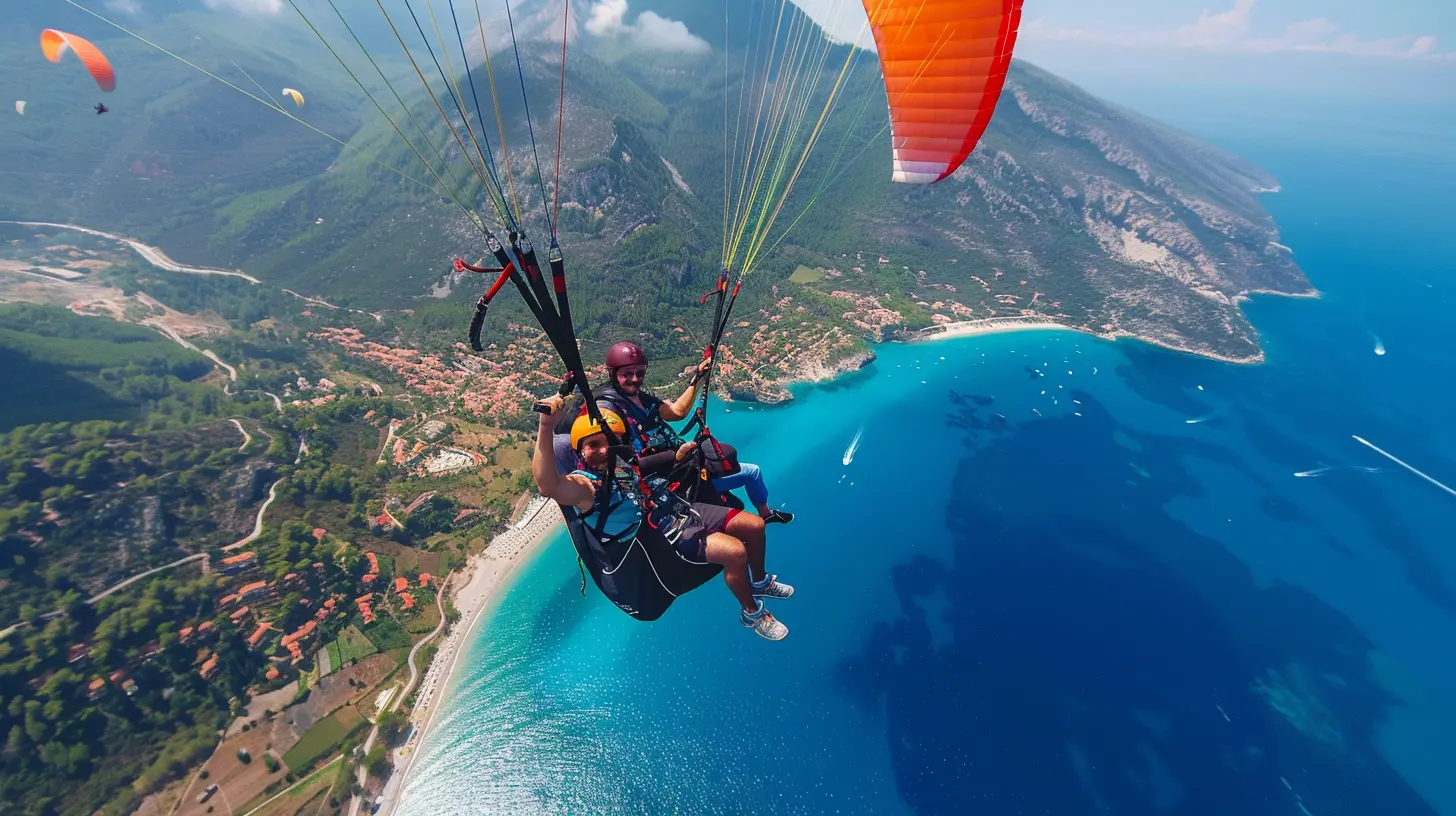 Paragliding Paradise: Soaring Over Stunning Landscapes