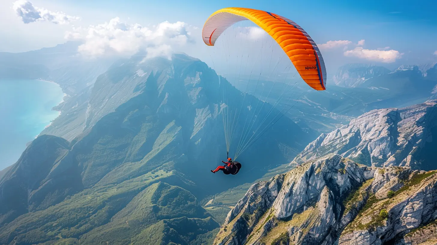 Reaching New Heights: Paragliding Over Majestic Mountain Landscapes
