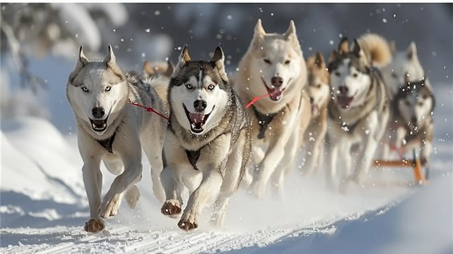 The Thrill of the Arctic: Dog Sledding Over Snow-Covered Trails