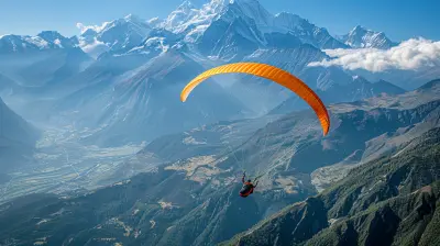 Reaching New Heights: Paragliding Over Majestic Mountain Landscapes